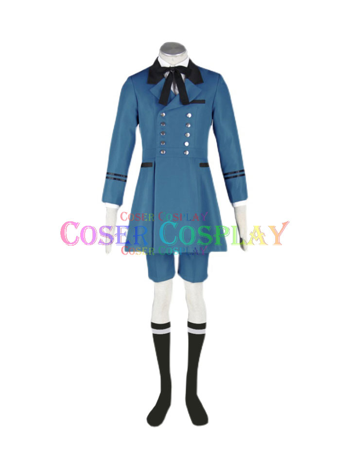 1206 Black Butler Ciel Phantomhive Blue Anime Cosplay Costume